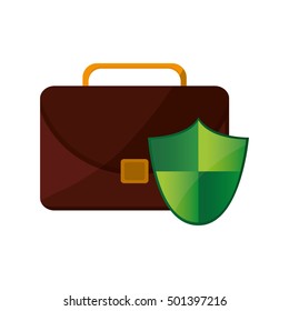 briefcase and shield icon