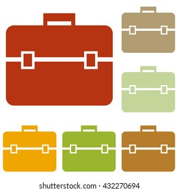 Briefcase sign illustration