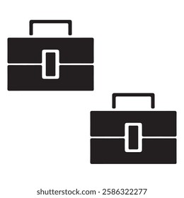 Briefcase Silhouette, Briefcase illustration, Briefcase icon Silhouette, Briefcase Silhouette illustration