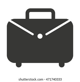 briefcase silhouette isolated icon vector illustration design