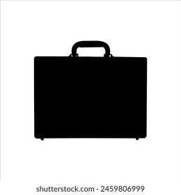 Briefcase silhouette isolated on white background. Spray bottle icon vector illustration design.