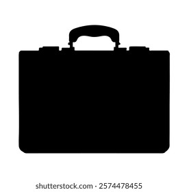 Briefcase silhouette vector icon sign symbol illustration design.
