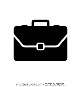 Maletín Silueta Ilustración vectorial Negro