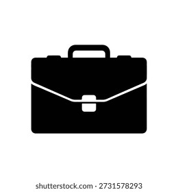 Maletín Silueta Ilustración vectorial Negro