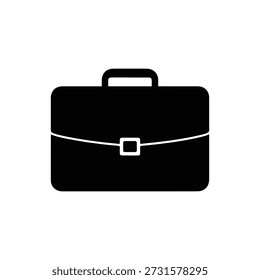 Maletín Silueta Ilustración vectorial Negro