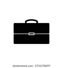 Maletín Silueta Ilustración vectorial Negro