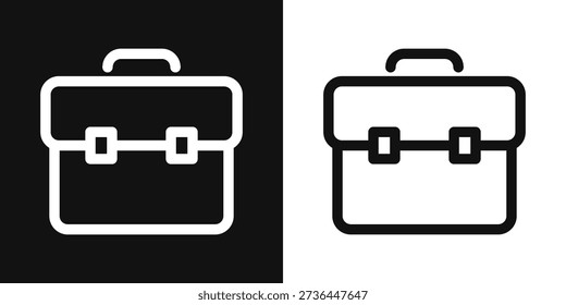 Briefcase Simple and clear vector icon illustrating an essential idea or function
