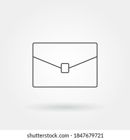 briefcase single isolated icon with modern line or outline style