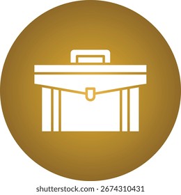 Ilustración de icono de Vector único de maletín