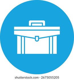 Ilustración de icono de Vector único de maletín