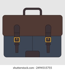 Briefcase or slingbag icon sling bag vector image 