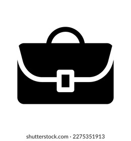 briefcase solid icon illustration vector graphic