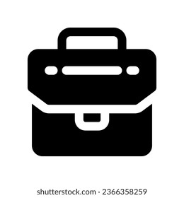 briefcase solid icon. vector icon for your website, mobile, presentation, and logo design.