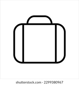 Briefcase suitcase bag vector icon