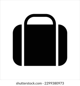 Briefcase suitcase bag vector icon