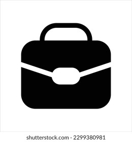 Briefcase suitcase bag vector icon