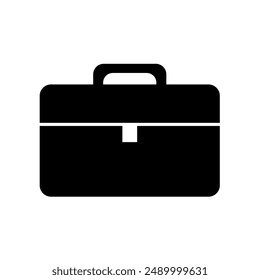 briefcase, suitcase - vector icon