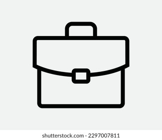 Briefcase Thin Line Icon. Handheld Baggage Suitcase Business Office  Job Travel Linear Sign Symbol. Black Vector Graphic Illustration Clipart Cricut