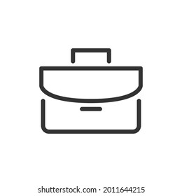 Icono de línea delgada de maletín. Símbolo con estilo de contorno de moda. Diseño premium para web y aplicaciones. Perfecto para la interfaz de usuario. 