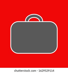 Briefcase thin line icons. Simple briefcase business icons.