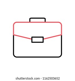 Briefcase Thin Line Related Vector Icon