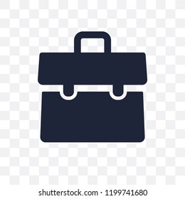 Briefcase transparent icon. Briefcase symbol design from Business collection. Simple element vector illustration on transparent background.