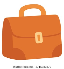 Maletín para viajes, trabajo y vacaciones Ilustración vectorial plana color diseño de Plantilla