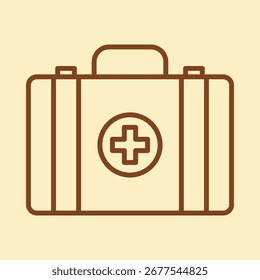 Briefcase trendy handsome design useful creative vector Illustration art colorful background.eps