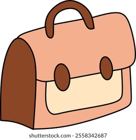 Briefcase vector clipart drawing illustration 