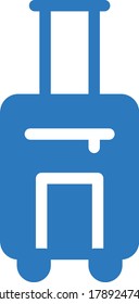 icono de color de glifo de vector de maletín 