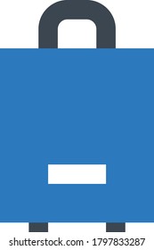 icono de color de glifo de vector de maletín 