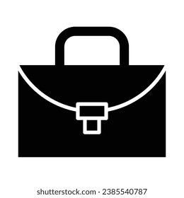 Briefcase Vector Glyph Icon For Personal And Commercial Use.
