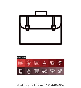 Briefcase vector icon