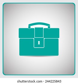 Briefcase vector icon 