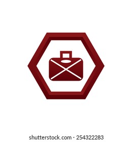 Briefcase vector icon
