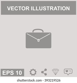 Briefcase vector icon.