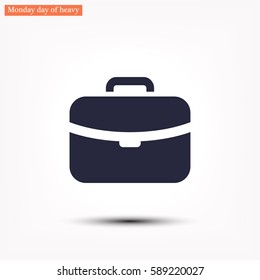Briefcase  vector icon