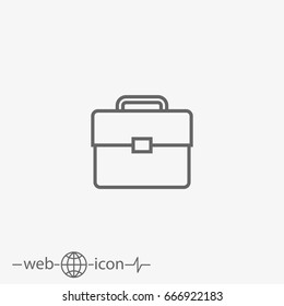 briefcase vector icon
