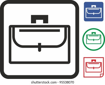 Briefcase vector icon