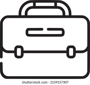 Briefcase vector icon, business equipment illustrator, an icon of the education or business, EPS