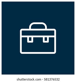 Briefcase vector icon, business symbol. Modern, simple flat vector illustration for web site or mobile app