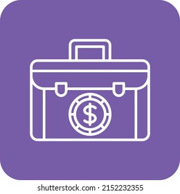 Briefcase vector icon. Can be used for printing, mobile and web applications.