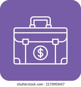 Briefcase vector icon. Can be used for printing, mobile and web applications.