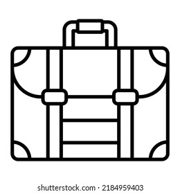 Briefcase vector icon. Can be used for printing, mobile and web applications.