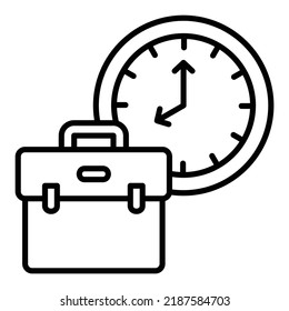 Icono de vector de maletín. Se puede usar para imprimir, móviles y aplicaciones web.