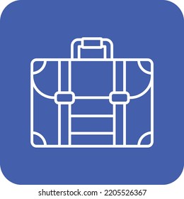 Briefcase vector icon. Can be used for printing, mobile and web applications.