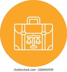 Briefcase vector icon. Can be used for printing, mobile and web applications.