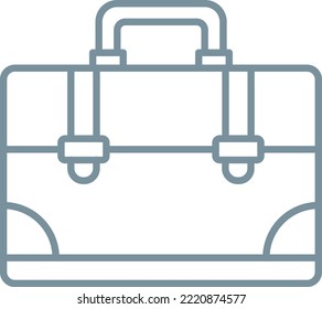 Icono de vector de maletín. Se puede usar para imprimir, móviles y aplicaciones web.
