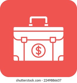 Briefcase vector icon. Can be used for printing, mobile and web applications.