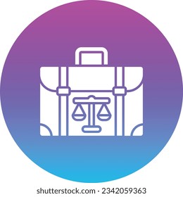 Briefcase vector icon. Can be used for printing, mobile and web applications.